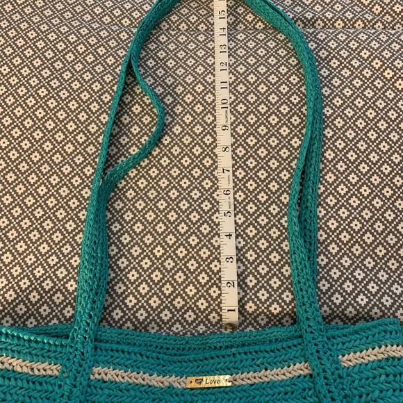 Swim/Beach bag - Handmade crochet raffia tote - Picture 5 of 6